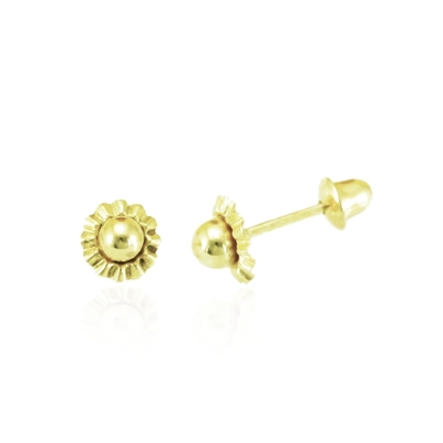 Brincos Ouro 18K Bolinha