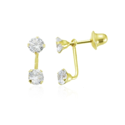 Brincos Ouro 18Kgrace Kelly Pedras