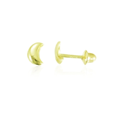 Brincos Ouro 18K Lua