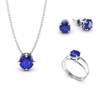 Conjunto Ponto de Luz Prata