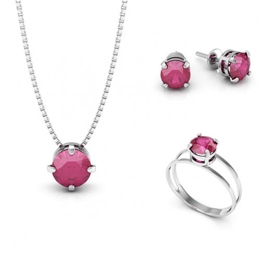 Conjunto Ponto de Luz Prata