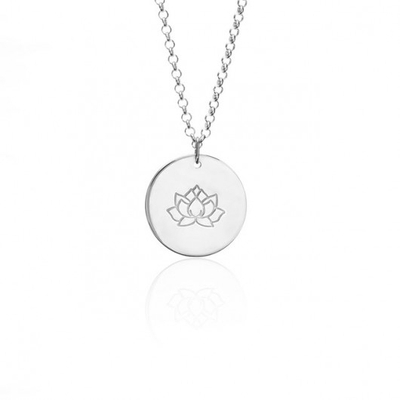 Colar de Prata Flor de Lótus