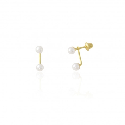 Brinco Ouro 18K Grace Kelly Infantil