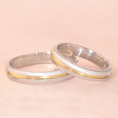 Alianças Namoro Loveways 3,5mm Abauladas Foscas