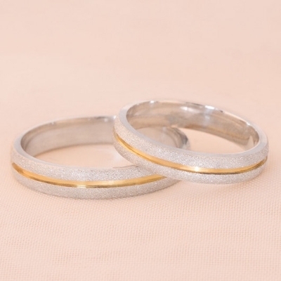 Alianças Namoro Loveways 3,5mm Abauladas Diamantadas 
