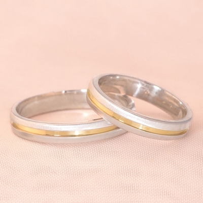 Alianças Namoro Loveways 3,5mm Abauladas Foscas 