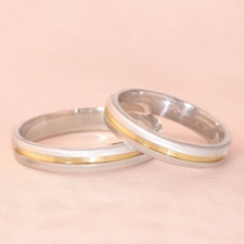 Alianças Namoro Loveways 3,5mm Abauladas Foscas 