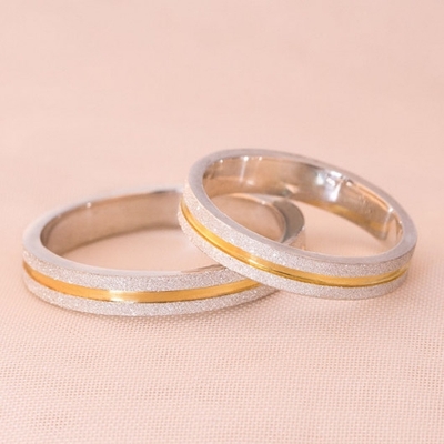 Alianças Namoro Loveways 3,5mm Quadradas Diamantadas 