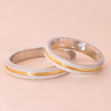 Alianças Namoro Loveways 3,5mm Quadradas Diamantadas