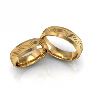 Alianças Casamento Ouro Diamantadas 5,5mm 9g