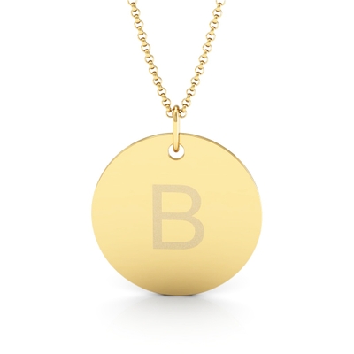 Colar Personalizável Letra Ouro 18k