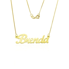 Colar Ouro 18K Nome Personalizado 45cm