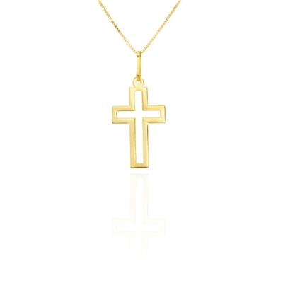 Pingente Cruz Ouro 18K