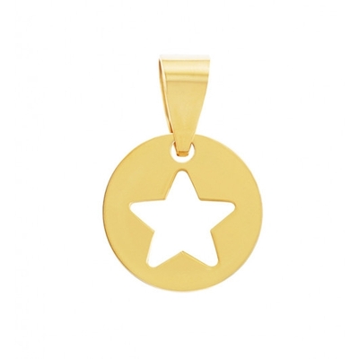 Pingente Estrela Vazada Ouro 18K