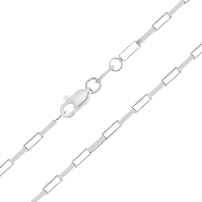 Pulseira Prata Veneziana Longa Elo Grande 18 cm