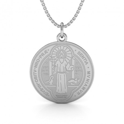 Medalha São Bento Prata Grande
