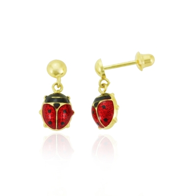 Brincos Ouro 18K Joaninha